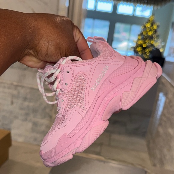Balenciaga Kids Light Pink Sneakers - Picture 3 of 6